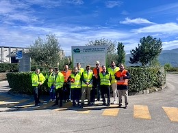 L’assessore regionale Thomas De Luca in visita al TMB di Foligno